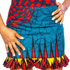 African print skirt